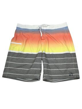 Wave Zone Men’s Bermuda Shorts Multicolor Tie Waist  Size 42